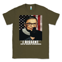Army Green Notorious R.B.G. Funny Progressive, Liberal Ruth Bader Ginsburg Classic Tee - artisFamous