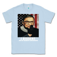 Dusty Blue Notorious R.B.G. Funny Progressive, Liberal Ruth Bader Ginsburg Classic Tee - artisFamous