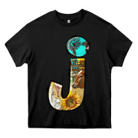 Black farm life alphabet lowercase letters j Heavy Core Tee - BundleAndBundleShop