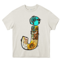 Cream farm life alphabet lowercase letters j Heavy Core Tee - BundleAndBundleShop
