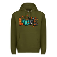 Army Green fall love Premium Hoodie - RanaPortraitStore