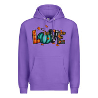 Purple fall love Premium Hoodie - RanaPortraitStore