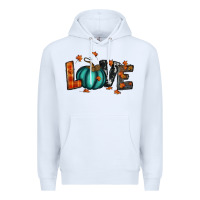 White fall love Premium Hoodie - RanaPortraitStore