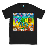 Black LGBTQ+ Proud Ally With Daisy Tumbler Classic Tee - BundleAndBundleShop