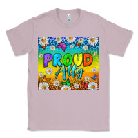Lilac LGBTQ+ Proud Ally With Daisy Tumbler Classic Tee - BundleAndBundleShop