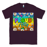 Plum LGBTQ+ Proud Ally With Daisy Tumbler Classic Tee - BundleAndBundleShop