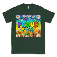 Sports Green LGBTQ+ Proud Ally With Daisy Tumbler Classic Tee - BundleAndBundleShop