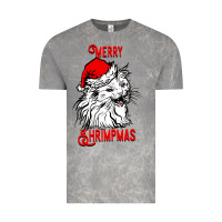 Cloud Rock Merry Christmas Cat Vintage Tee - SublimationCraftShop