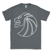 Charcoal Heather outline seven lions Classic Tee - artisFamous