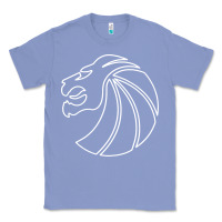 Colony Blue outline seven lions Classic Tee - artisFamous