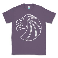 Lavender outline seven lions Classic Tee - artisFamous