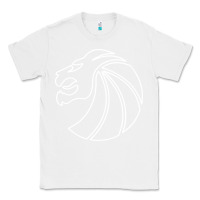 White outline seven lions Classic Tee - artisFamous