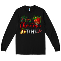 Black it's Christmas time Long Sleeve Tee - BarkalooDesign