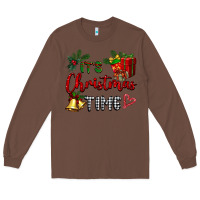 Chestnut it's Christmas time Long Sleeve Tee - BarkalooDesign