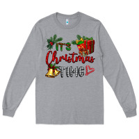 Heather Grey it's Christmas time Long Sleeve Tee - BarkalooDesign
