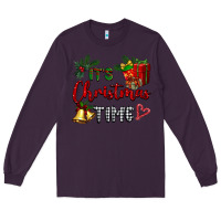 Plum it's Christmas time Long Sleeve Tee - BarkalooDesign