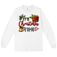White it's Christmas time Long Sleeve Tee - BarkalooDesign