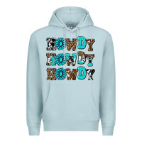 Blue Mist howdy howdy howdy Premium Hoodie - AdoDesignShop