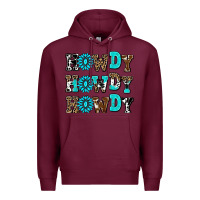 Burgundy howdy howdy howdy Premium Hoodie - AdoDesignShop