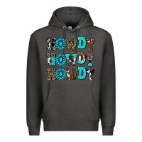Charcoal Heather howdy howdy howdy Premium Hoodie - AdoDesignShop