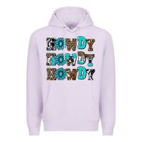 Lilac howdy howdy howdy Premium Hoodie - AdoDesignShop