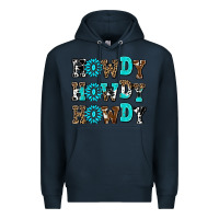 Navy howdy howdy howdy Premium Hoodie - AdoDesignShop