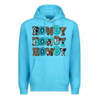 Ocean Blue howdy howdy howdy Premium Hoodie - AdoDesignShop