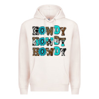 Pale Pink howdy howdy howdy Premium Hoodie - AdoDesignShop
