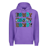 Purple howdy howdy howdy Premium Hoodie - AdoDesignShop