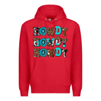 Red howdy howdy howdy Premium Hoodie - AdoDesignShop