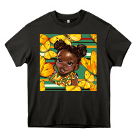 Asphalt juneteenth afro girl seamless pattern Heavy Core Tee - BundleAndBundleShop