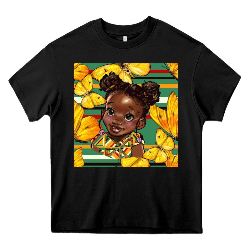 Juneteenth Afro Girl Seamless Pattern Heavy Core Tee by BundleAndBundleShop | Teevron