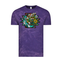 Cloud Purple aztec moon Vintage Tee - SublimationCraftShop