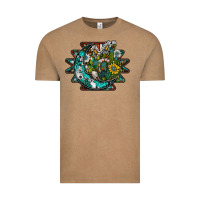 Vintage Coffee aztec moon Vintage Tee - SublimationCraftShop