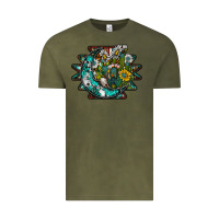 Vintage Olive aztec moon Vintage Tee - SublimationCraftShop