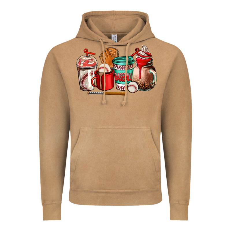 Baseball Coffee Cup Vintage Hoodie by AdoDesignShop | Teevron