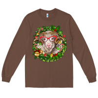 Chestnut Christmas merino Long Sleeve Tee - BarkalooDesign