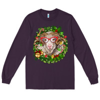 Plum Christmas merino Long Sleeve Tee - BarkalooDesign