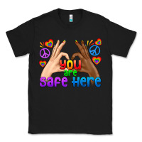 Black LGBTQ+ You Are Safe Here Classic Tee - BundleAndBundleShop