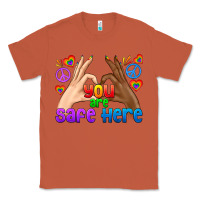 Copper LGBTQ+ You Are Safe Here Classic Tee - BundleAndBundleShop