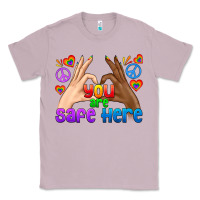 Lilac LGBTQ+ You Are Safe Here Classic Tee - BundleAndBundleShop