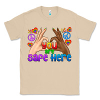 Mushroom LGBTQ+ You Are Safe Here Classic Tee - BundleAndBundleShop