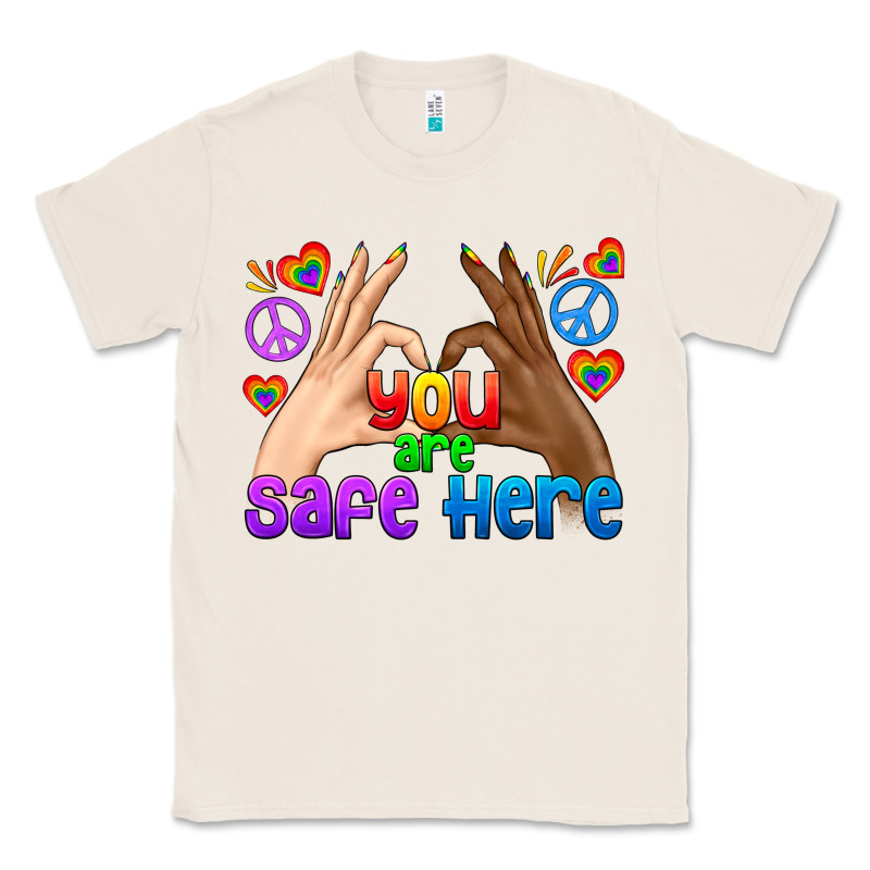 Lgbtq+ You Are Safe Here Classic Tee by BundleAndBundleShop | Teevron