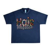 Navy hair hustler Urban Heavy Tee - SublimationCraftShop