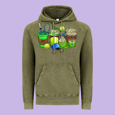 Tennis Coffee Cups Vintage Hoodie Designed By Adodesignshop