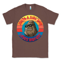 Chestnut Retro Sunset Just A Girl Who Loves Bigfoot Classic Tee - artisFamous