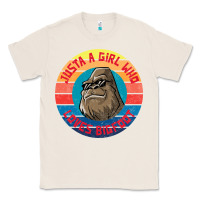 Natural Retro Sunset Just A Girl Who Loves Bigfoot Classic Tee - artisFamous