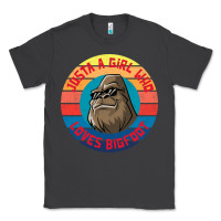 Smoke Retro Sunset Just A Girl Who Loves Bigfoot Classic Tee - artisFamous