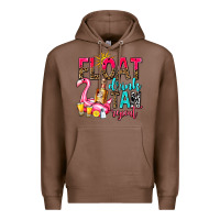 Chestnut float drink tan repeat Premium Hoodie - AdoDesignShop