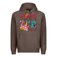 Coffee float drink tan repeat Premium Hoodie - AdoDesignShop